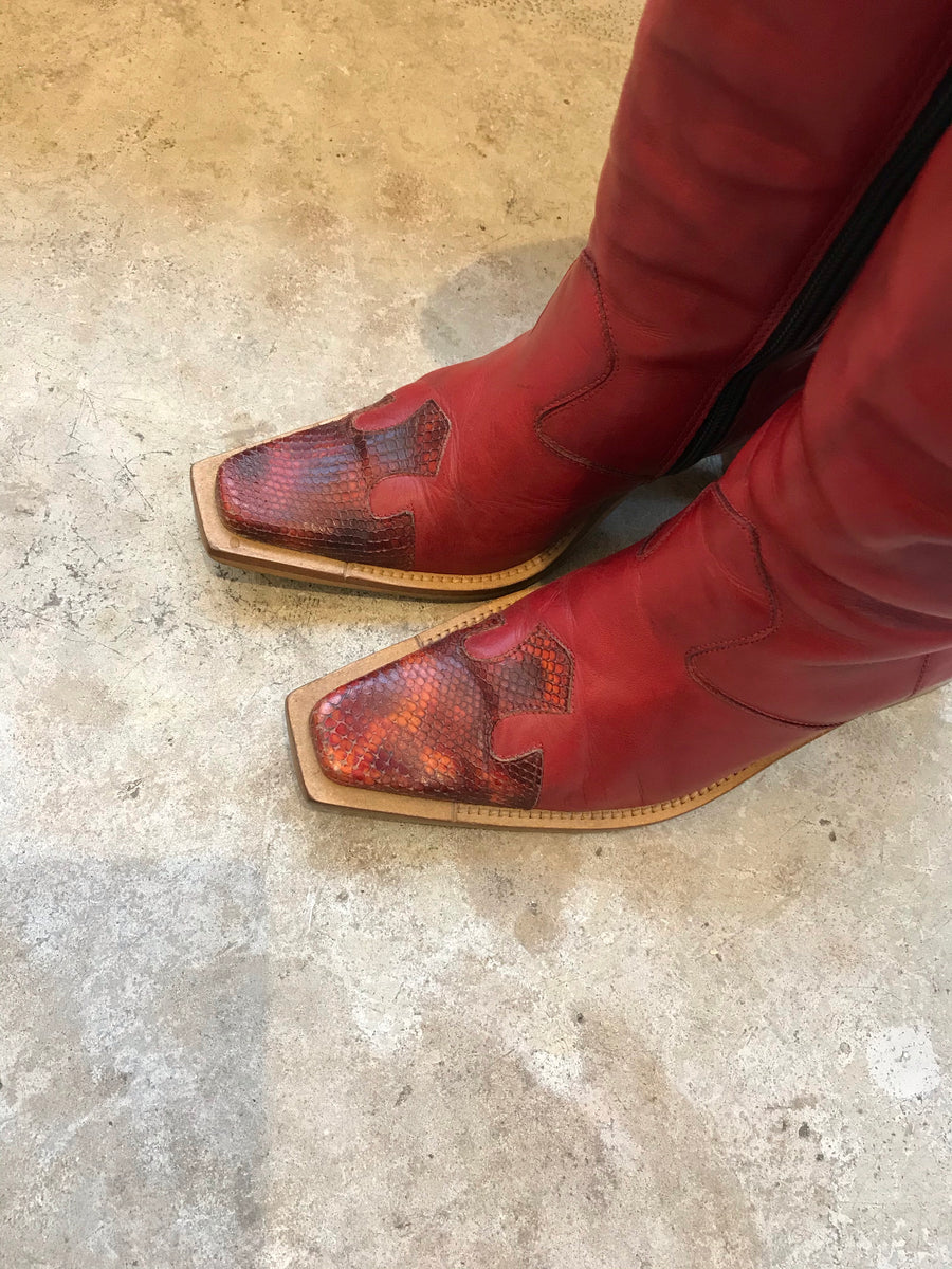 Red Snake Boot LUCILLE