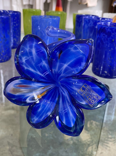 Murano Cobalt Flower