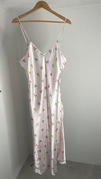Floral Silk Maxi Dress XXL