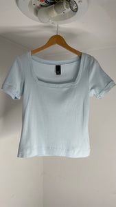 Baby Blue Square Top M/L