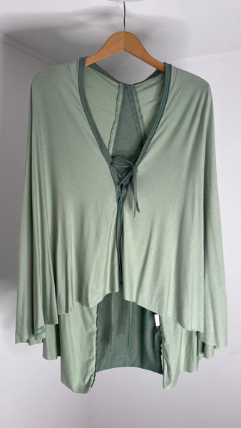 Greens Tie Poncho Skirt O/S