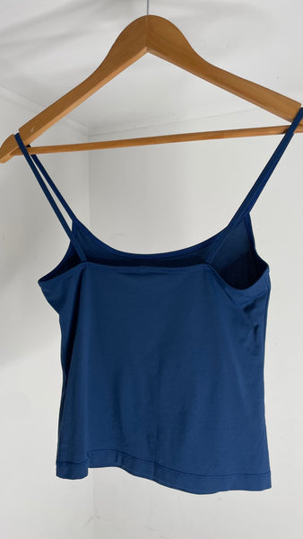 Basic Blue Crop Tank S