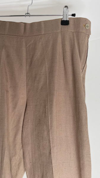 Beige Linen Trousers M