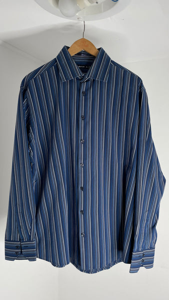 Dark Blues Stripe Top XL