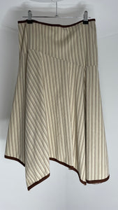 Brown Trim Skirt M