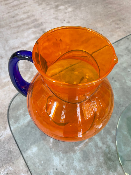 Murano Orange Pitcher