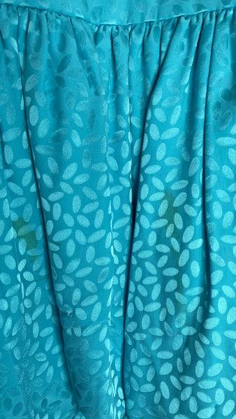 Aqua Silk Tube Dress M
