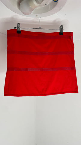 Red Leather Tube Top S/M