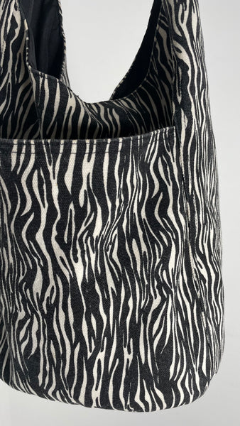 Zebra Hobo Bag