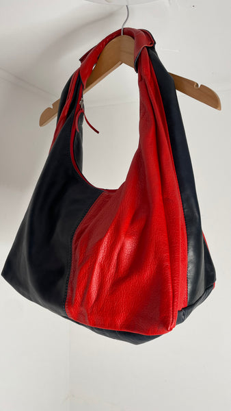 Navy Red Shoulder Bag