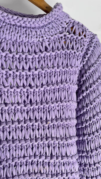 Lilac Shoelace Sweater S