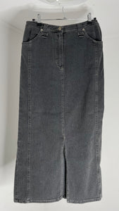 Grey Denim Skirt IT46