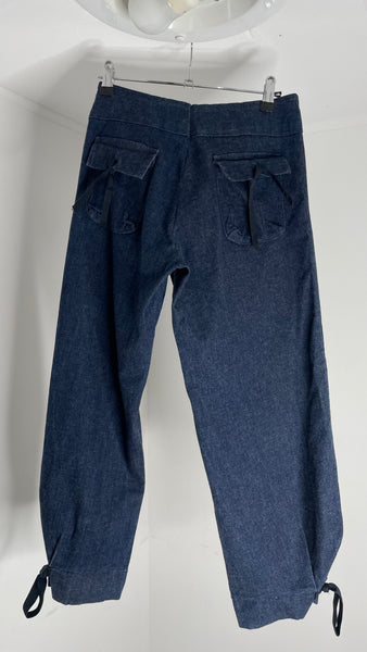 Denim Wrap Pants S