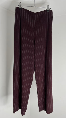 Berry Pinstripe Pants M