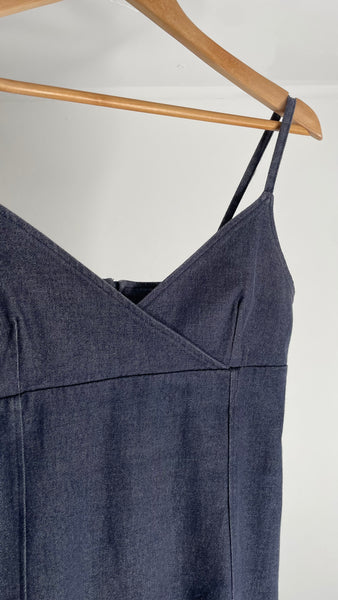 Denim Strap Dress M