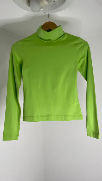 Lime Lined Turtle Neck M