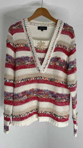 Color Knit Sweater XL