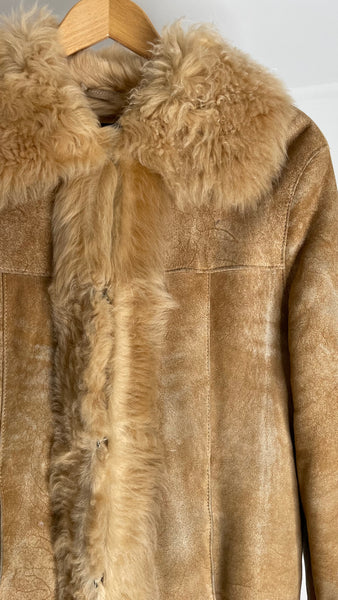 Caramel Fur Cozy Jacket L