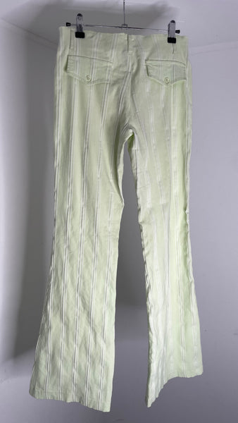 Lime Texture Trousers M