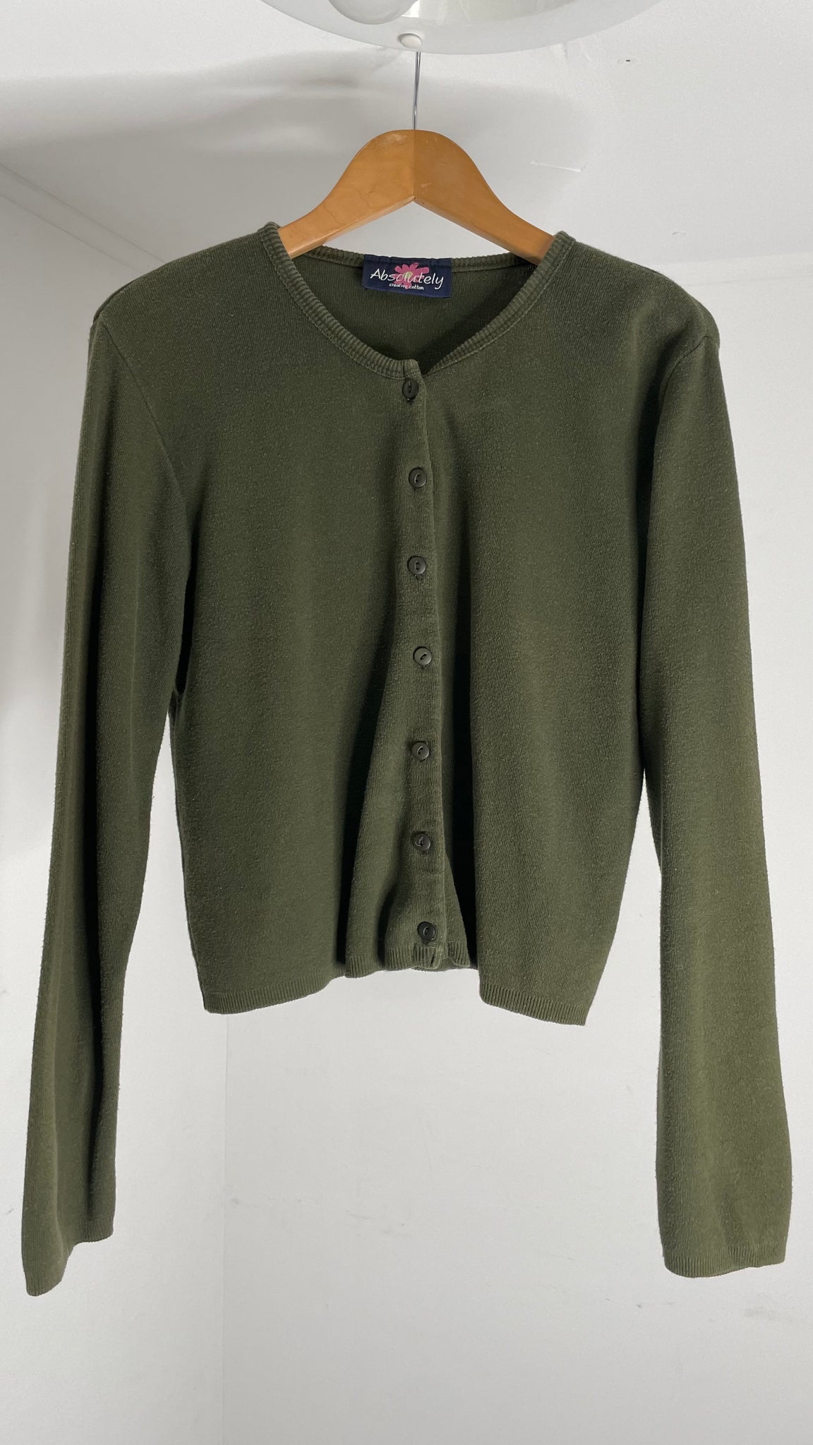 Absolutely Olive Cardigan M