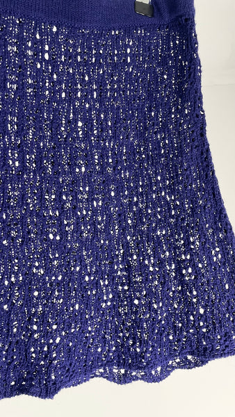 Cobalt Knit Skirt M