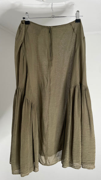 Sportmax Olive Skirt L