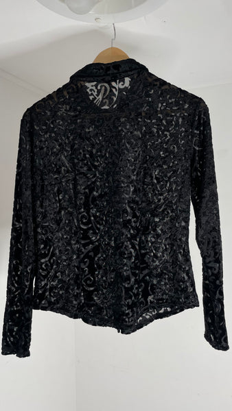 Swirl Mesh Top M