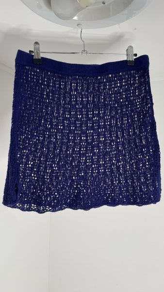 Cobalt Knit Skirt M