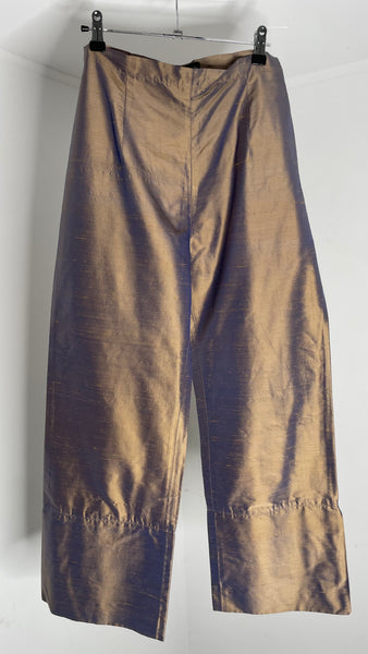 Iridescent Silk Pants M