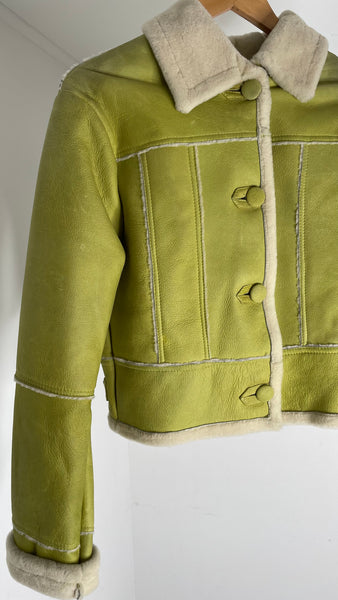 Lime Green Shearling S