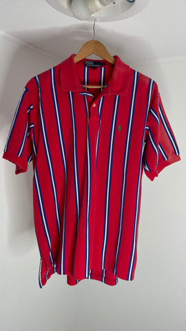 Polo Red Stripe Top XL