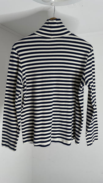 Navy Stripes Top S