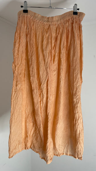 Silk Wrinkle Skirt L