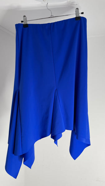 VITA Draped Midi Skirt Blue L