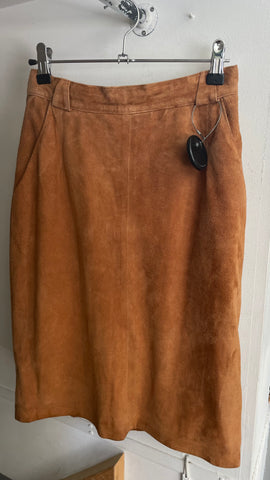 Suede Caramel Skirt S