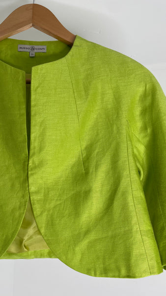 Lime Linen Bolero S/M