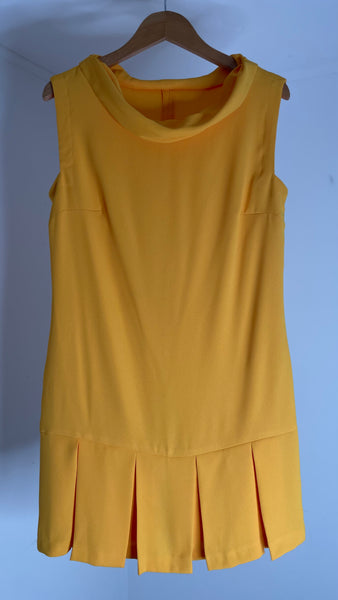 Sun Pleat Mini Dress M