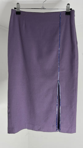 Sequin Slit Skirt S