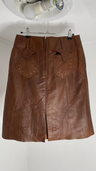 Leather Warrior Skirt S