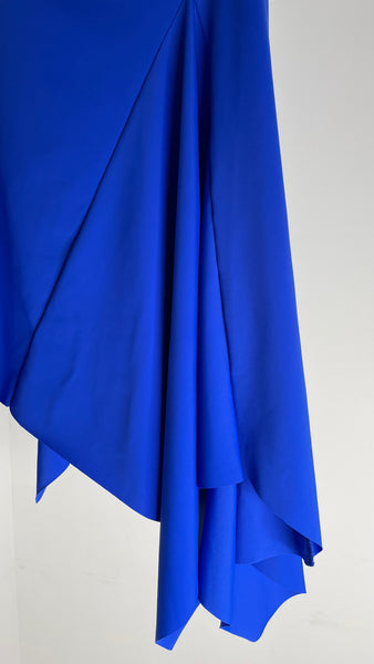 VITA Draped Midi Skirt Blue L