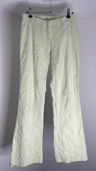 Lime Texture Trousers M