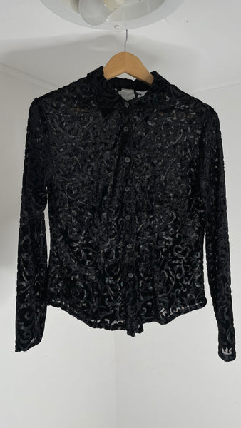 Swirl Mesh Top M