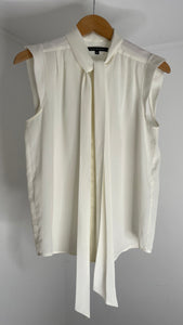 White Tie Blouse L