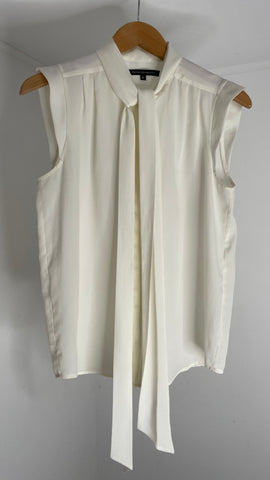 White Tie Blouse L