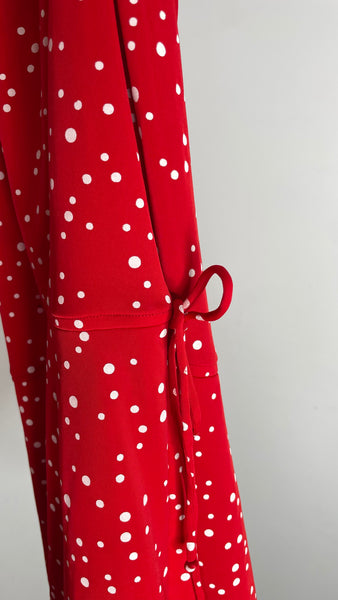 Red Dot Halter Dress S