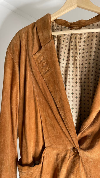 Caramel Suede Suit S/M