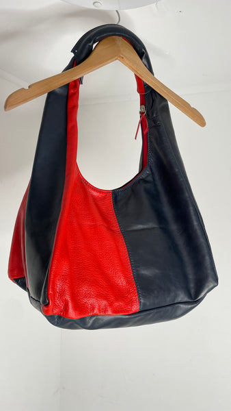 Navy Red Shoulder Bag