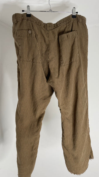 Brown Stripe Pants L