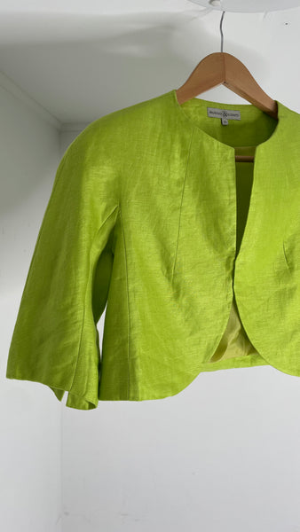 Lime Linen Bolero S/M