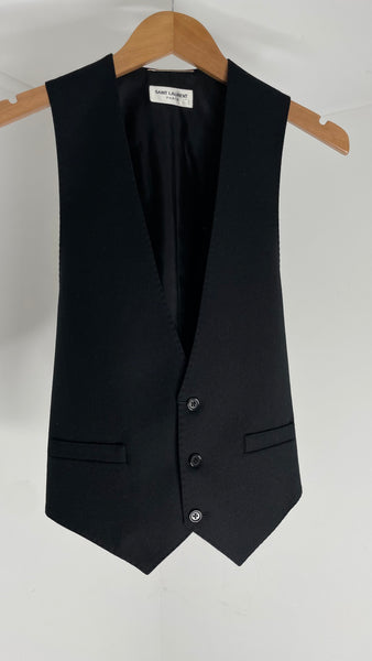 Saint Laurent Black Vest 46